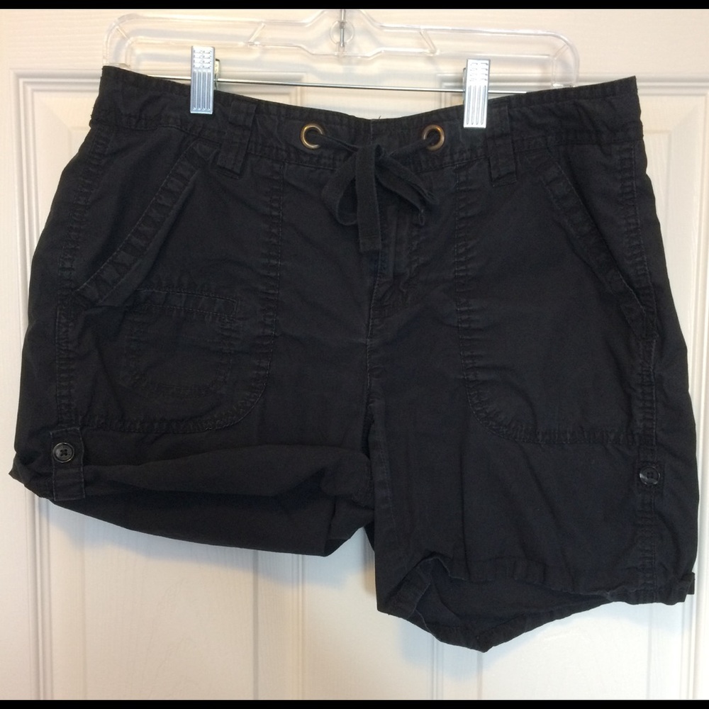 Women’s Shorts Tommy Hilfiger 8 Black Pockets Zip